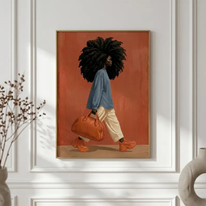 ملصق فتاة سوداء بأسلوب الهيب ه - مراجعة Queen Street Fashion وسعره