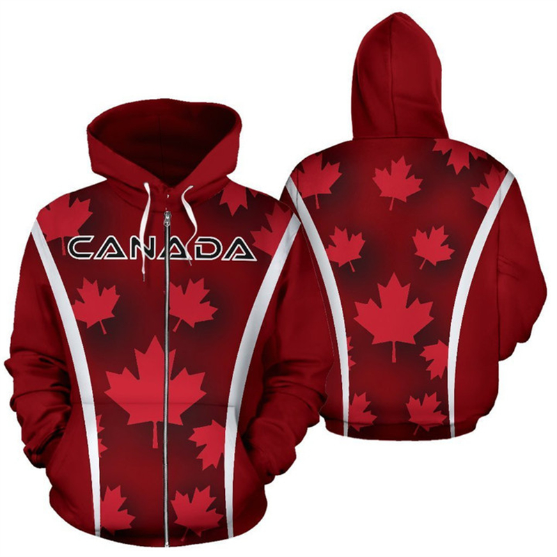 كندا العلم ثلاثية الأبعاد مطبو - مراجعة Street Fashion Canada وسعره